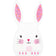 Creative Converting 343085 Easter Bunny Ears Cello Bag with Tie