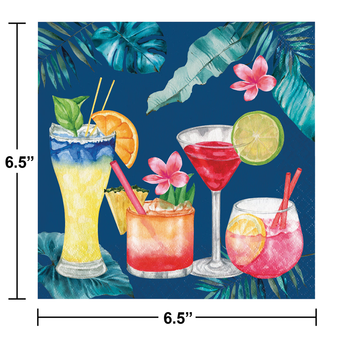 Creative Converting 13" X 13" Summer Breeze Lunch Napkins