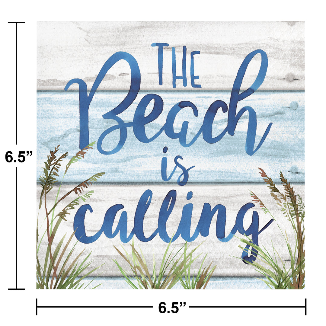 Creative Converting 13" X 13" Seaside Summer Lunch Napkins