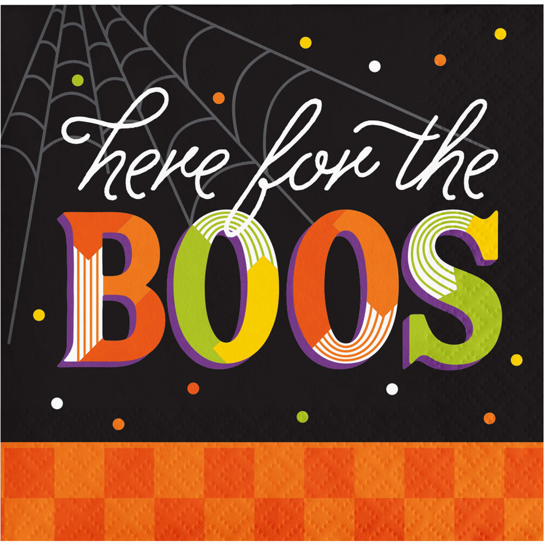 Creative Converting 10" X 10" Here for the Boos Beverage Napkins