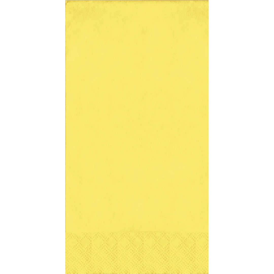 Creative Converting 16" X 12" Mimosa Yellow Dinner Napkins