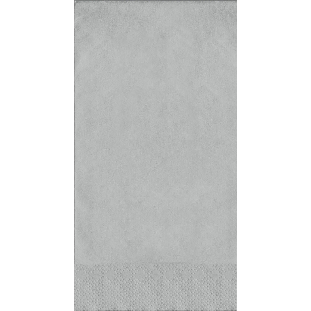 Creative Converting 16" X 12" Shimmering Silver Dinner Napkins