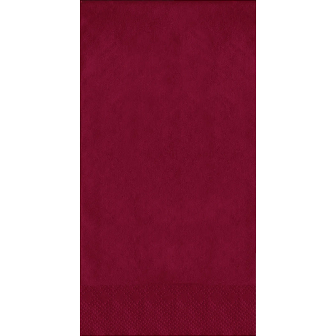 Creative Converting 16" X 12" Burgundy Dinner Napkins