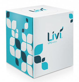 Livi 11516 VPG Select Cube 2-Ply White Facial Tissue