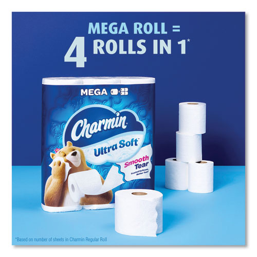 Charmin PGC08806 Ultra Soft Mega Roll Toilet Tissue 4 Rolls
