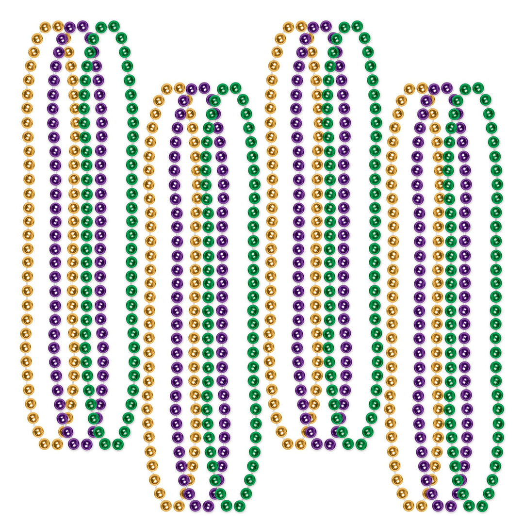 Beistle 50570 Mardi Gras Beads 12 Pack