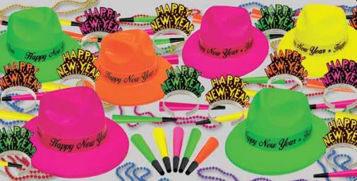Party Time 453-50 (Assorted) Radiant New Year's Party Kit for 50