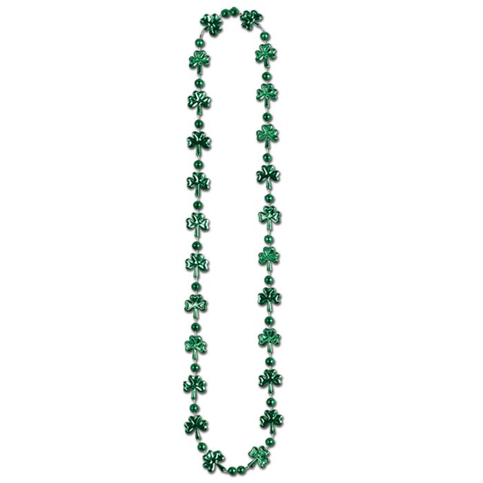 Beistle 30597 Shamrock Beads Necklace 36"