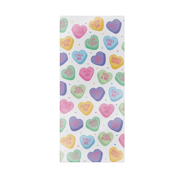 Beistle Candy Heart 70020 Cello Bags 4" x 9" x 2" - 25 Count