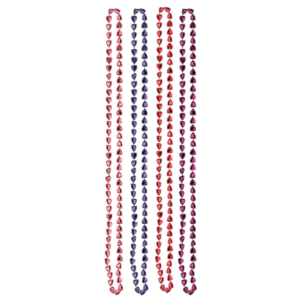 Beistle 70573 33" Candy Heart Shaped Bead Necklace