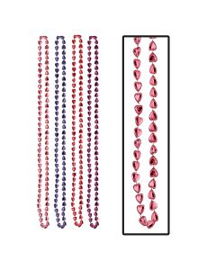 Beistle 70573 33" Candy Heart Shaped Bead Necklace Beistle