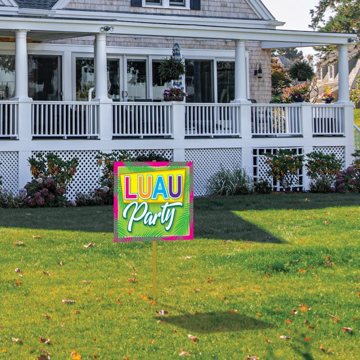 Beistle 53824 12" x 15" Luau Party Yard Sign