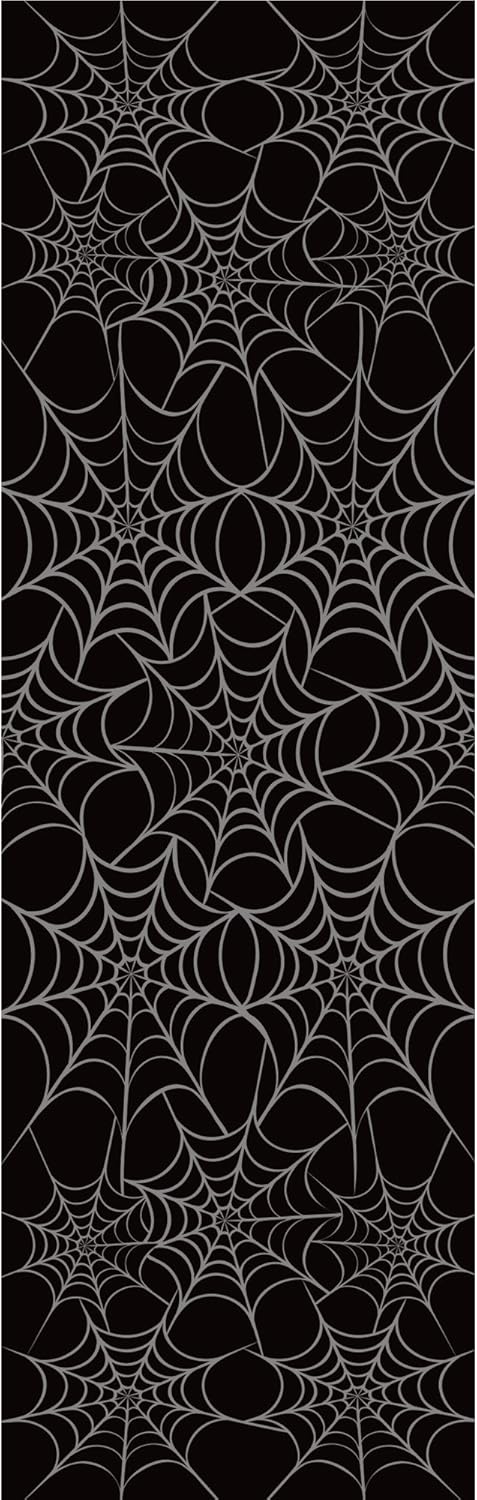 Creative Converting 54" X 108" Halloween Metallic Webs Plastic Table Covers