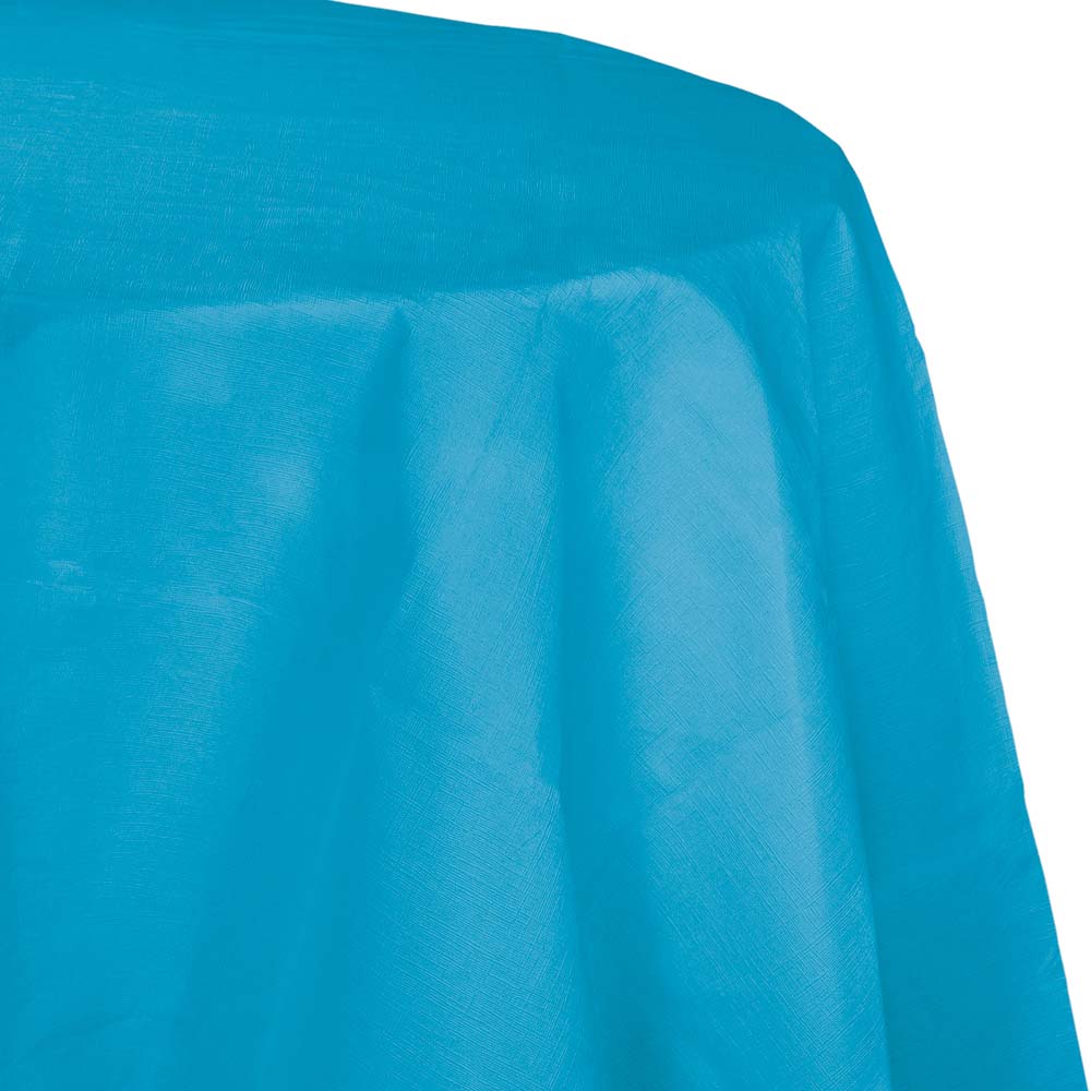 Creative Converting Round Turquoise 82" Paper Table Covers