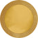 Creative Converting 861801 14" Round Gold Glitz Placemat with 2" Glitter Border