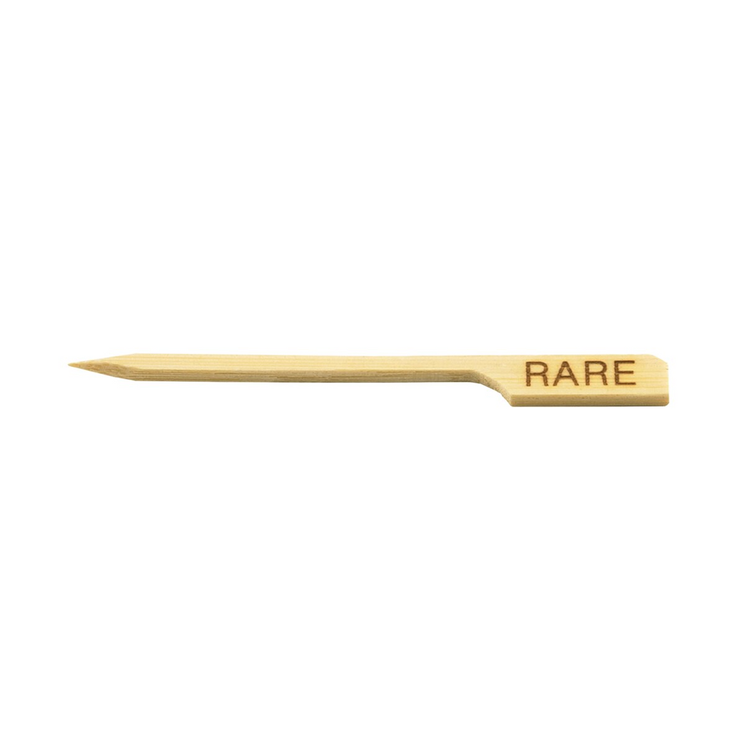 Tablecraft RARE 3.5" Bamboo Rare Steak Marker