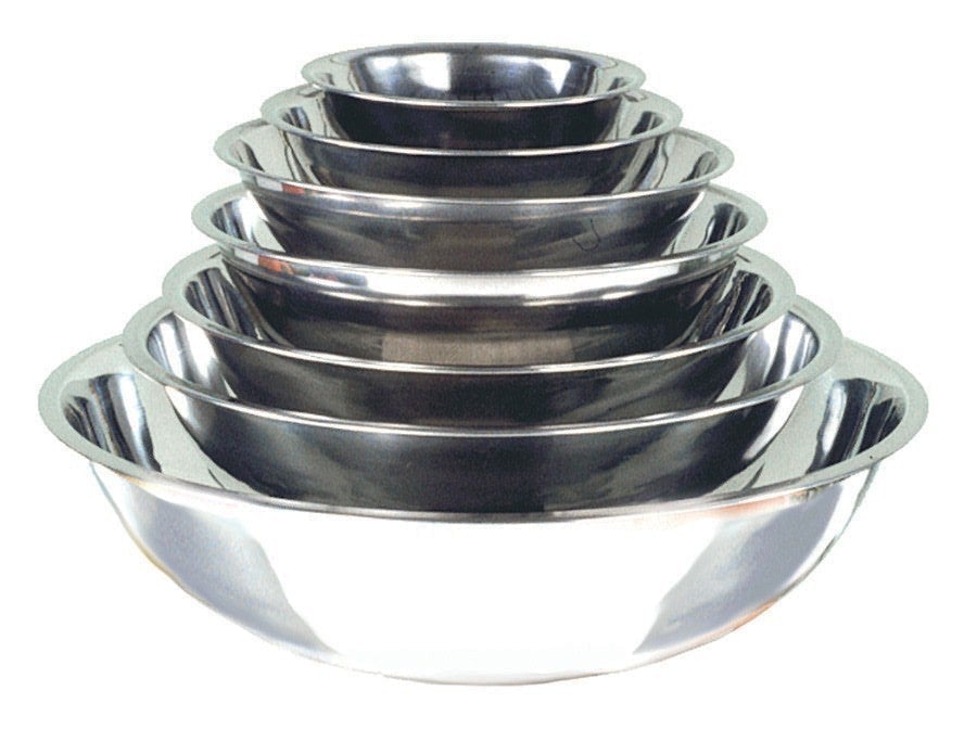 Adcraft Stainless Steel Mirror Finish Mixing Bowl 5.5 Quart