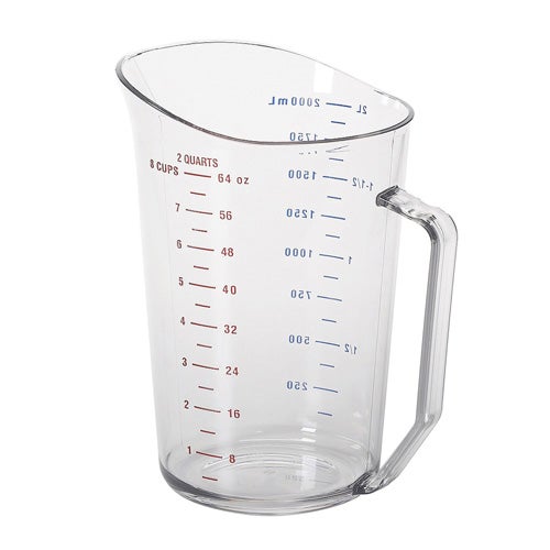 Cambro 200MCCW135 2 Quart Polycarbonate Measuring Cup