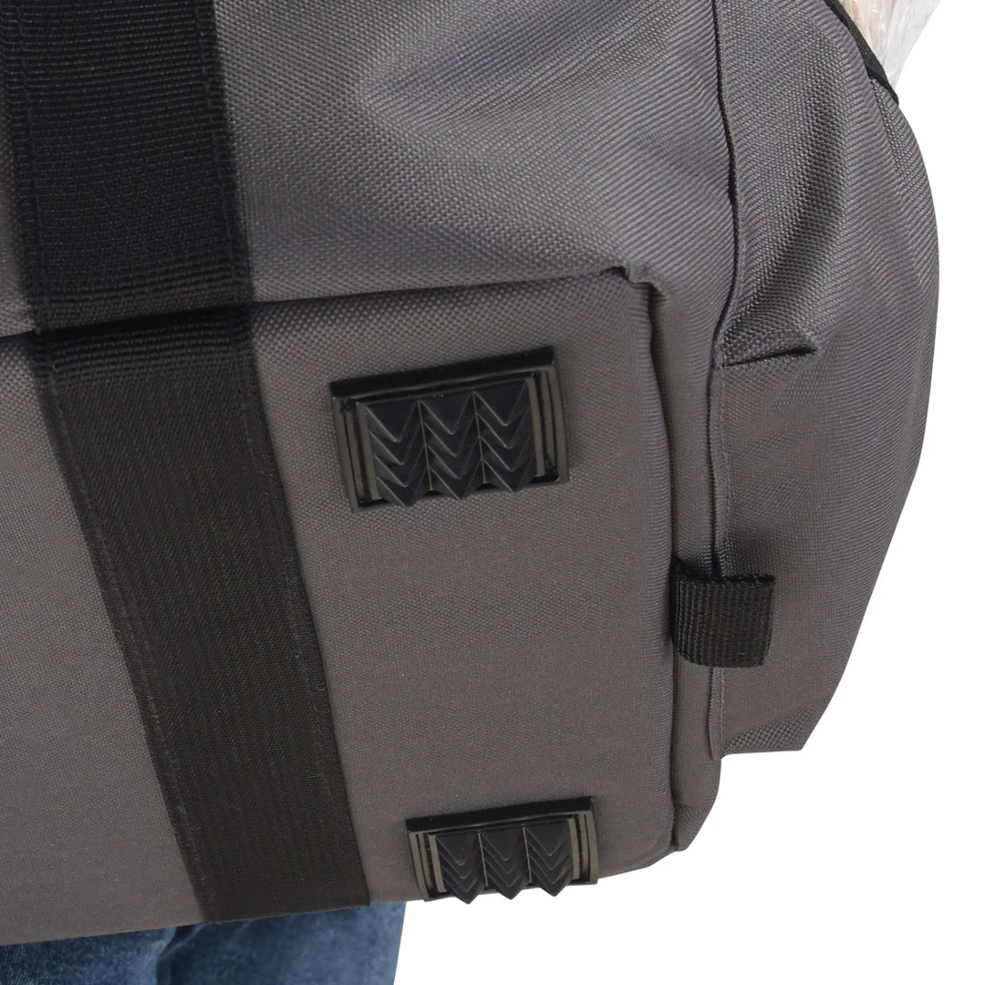 Winco BGCB-2212 WinGo Bag Extra Large Gray Insulated Catering Bag 22" x 22" x 12"