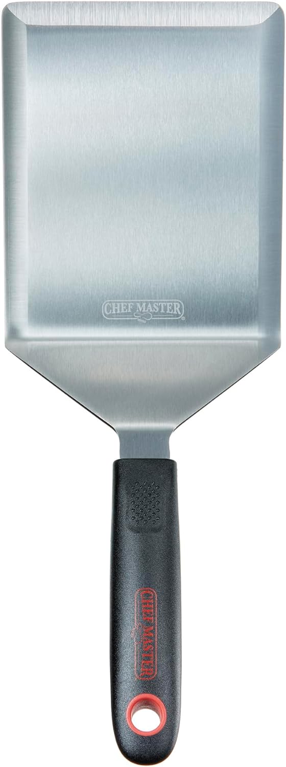 Chef Master 90286 Stainless Steel Extra Heavy High Heat Turner 5.9" x 4.96"