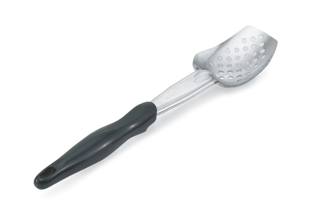 Vollrath 64138 Perforated Basting Spoon 13.5" Black Ergo Grip