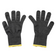 Tablecraft The Protector 11208 Small Cut Resistant Black and Yellow Gloves