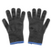 Tablecraft The Protector 11210 Large Cut Resistant Black and Blue Gloves