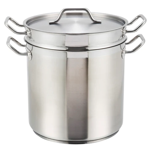 Winco SSDB-12S Stainless Steel Steamer / Pasta Cooker 12 qt