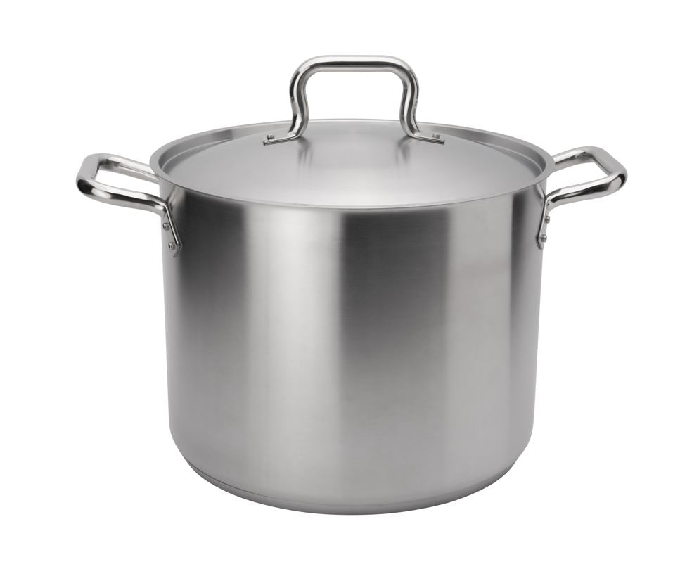 Browne Foodservice 5733940 40 qt Stainless Steel Stock Pot with Lid
