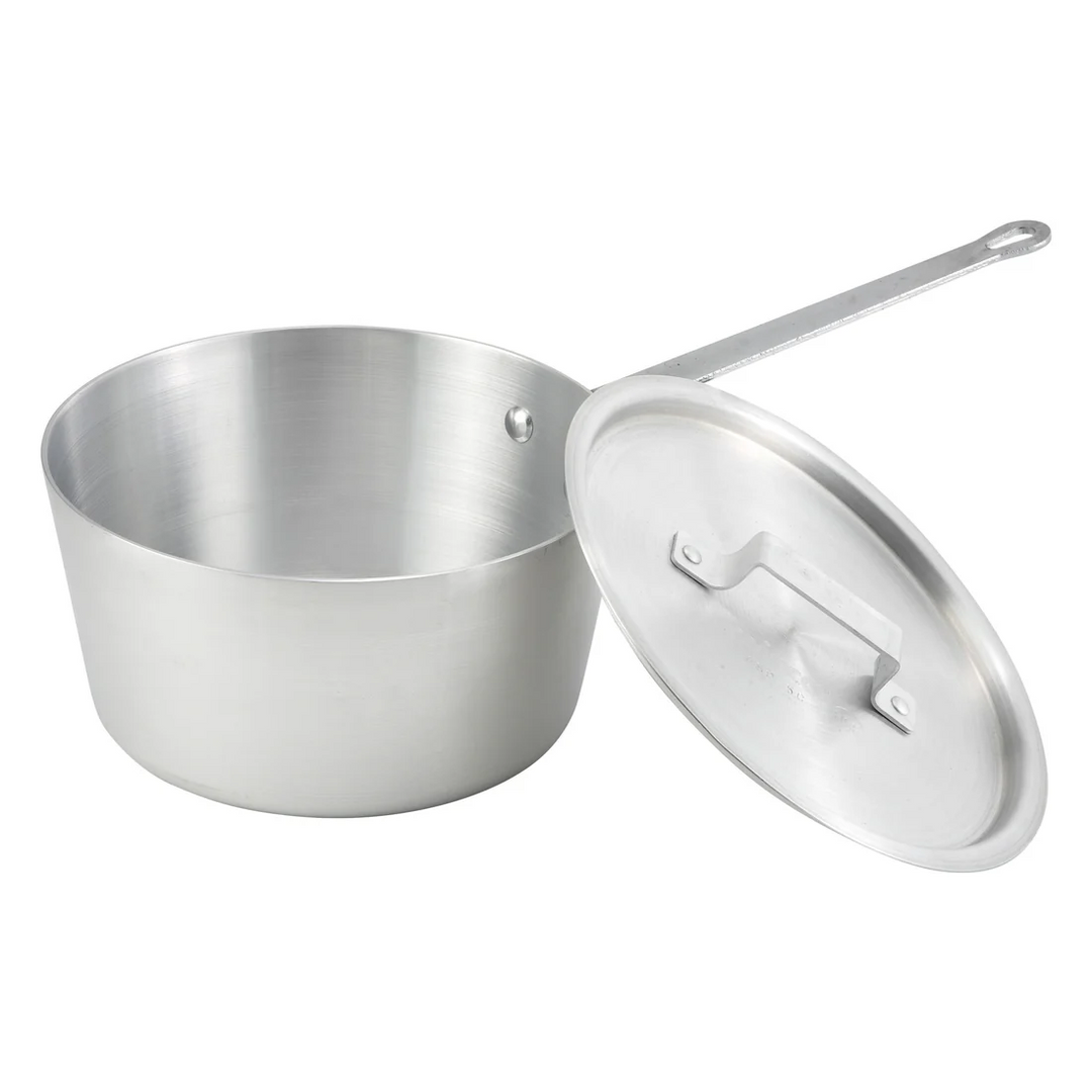 Winco ASP-4 Tapered Aluminum 4.25 Quart Sauce Pan
