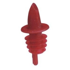 Scarlet Red Flexible Poly Budget Pourers 12/Bag