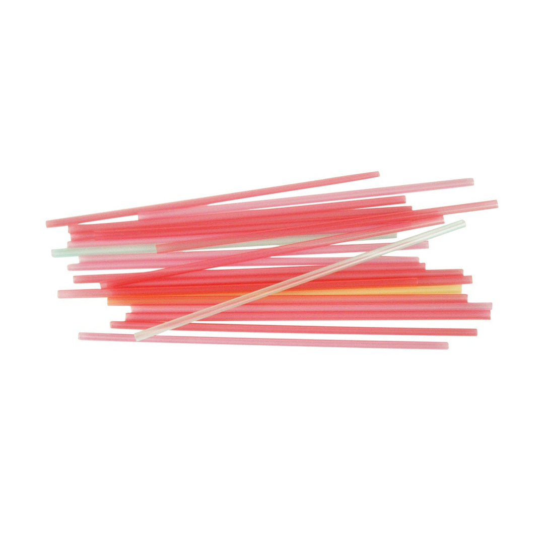 5.25" Assorted Neon Sip Stix Drink Stirrers