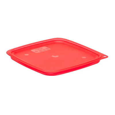Cambro SFC6FPPP266 FreshPro Camsquares Red Square Easy Seal Lid for 6 and 8 qt Food Containers