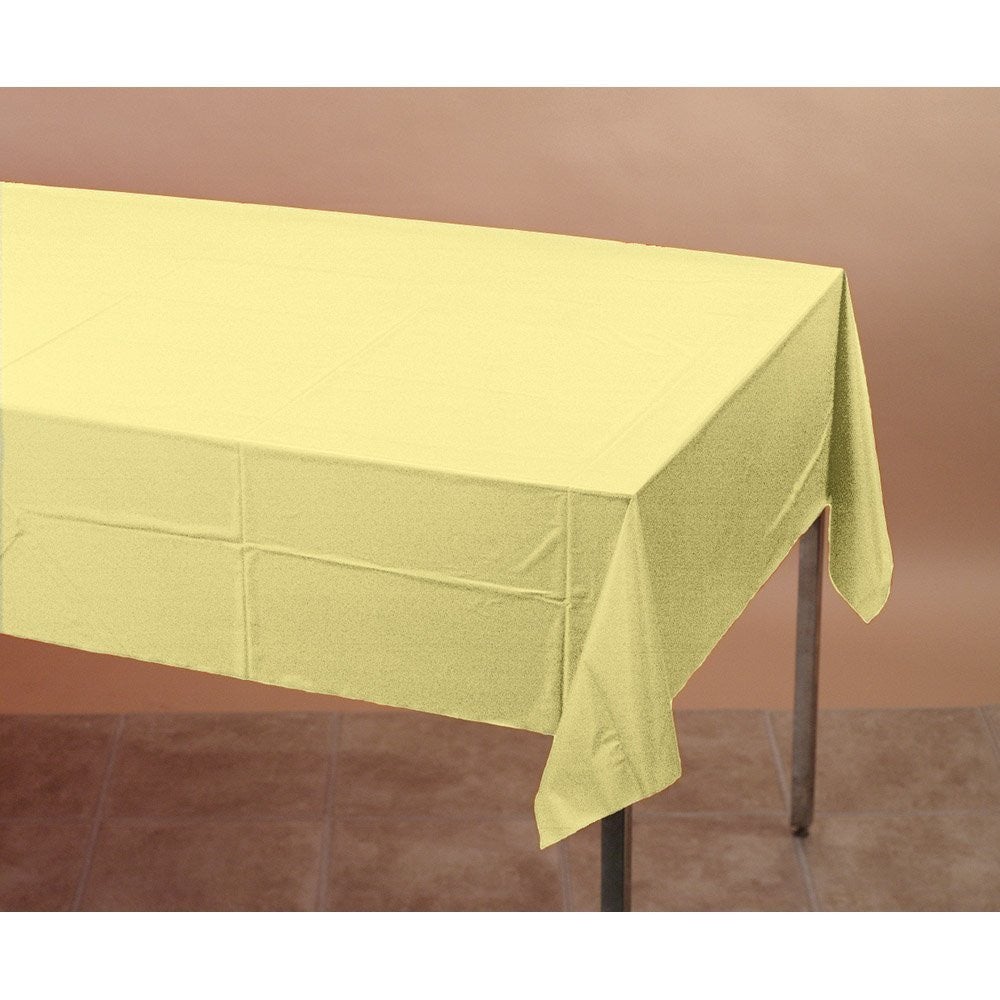 Creative Converting 54" X 108" Mimosa Yellow Paper Table Covers