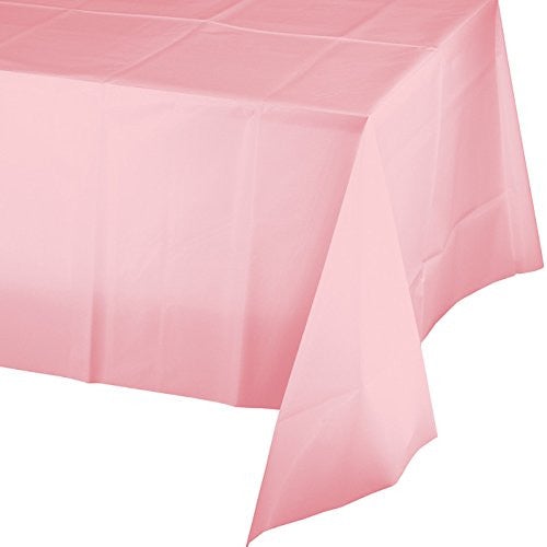 Creative Converting 54" X 108" Pink Plastic Table Covers