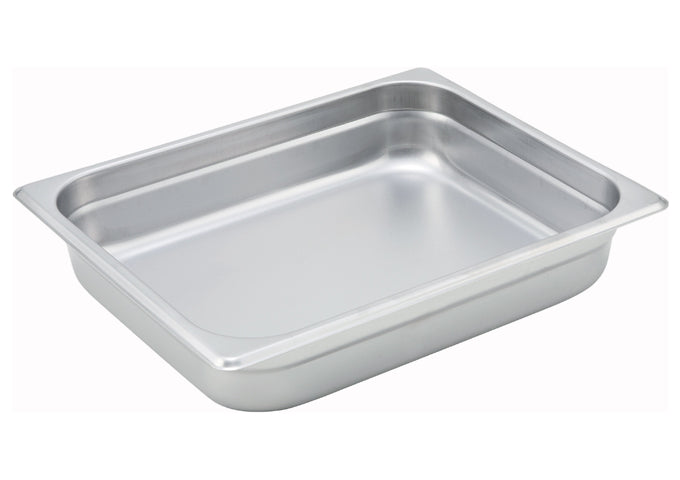 Winco SPJH-202 1/2 Size 2.5" Stainless Steel Steam Table Pan