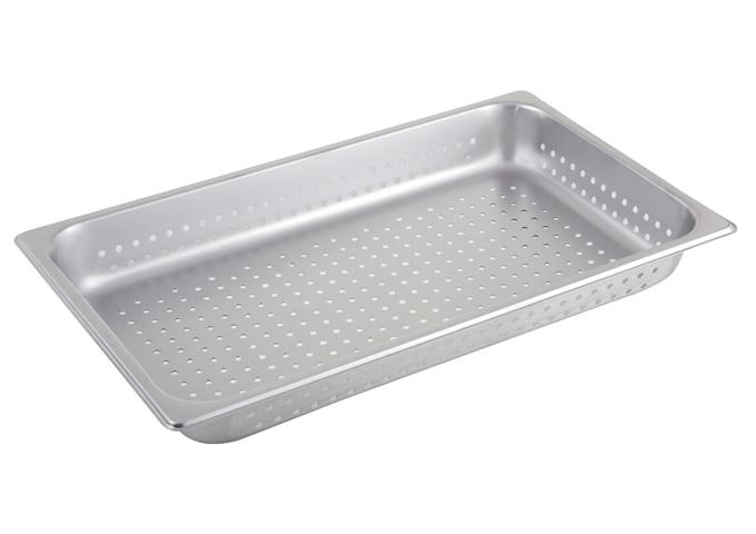 Winco SPFP2 Full Size 2.5" Stainless Steel Perforated Steam Table Pan