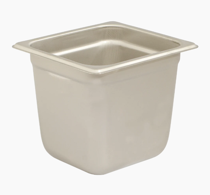 Browne Foodservice 22166 1/6 Size 6" Stainless Steel Steam Table Pan