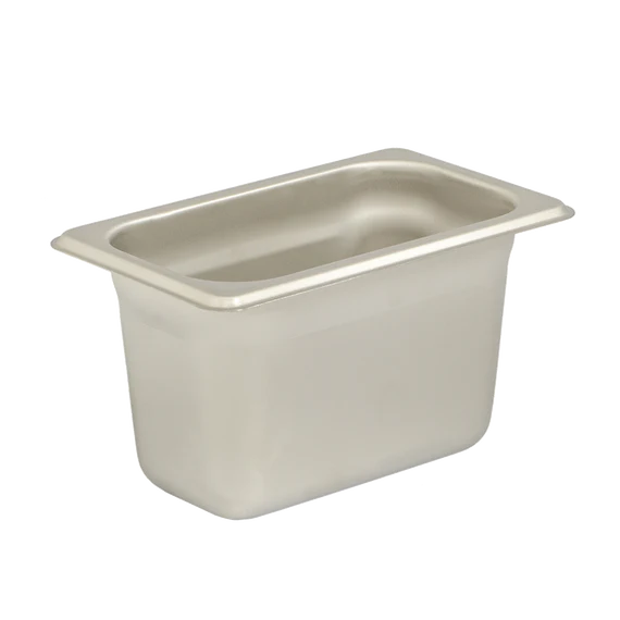 Browne 22196 1/9 Size x 6" Stainless Steel 22 Guage Insert Pan