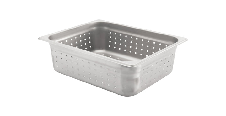 Browne Foodservice 5781214 Half Size 4" Stainless Steel Perforated Steam Table Panker Browne Foodservice
