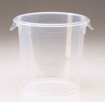 6 Qt Clear Round Food Container Uses Lid 5725 (5723-24)