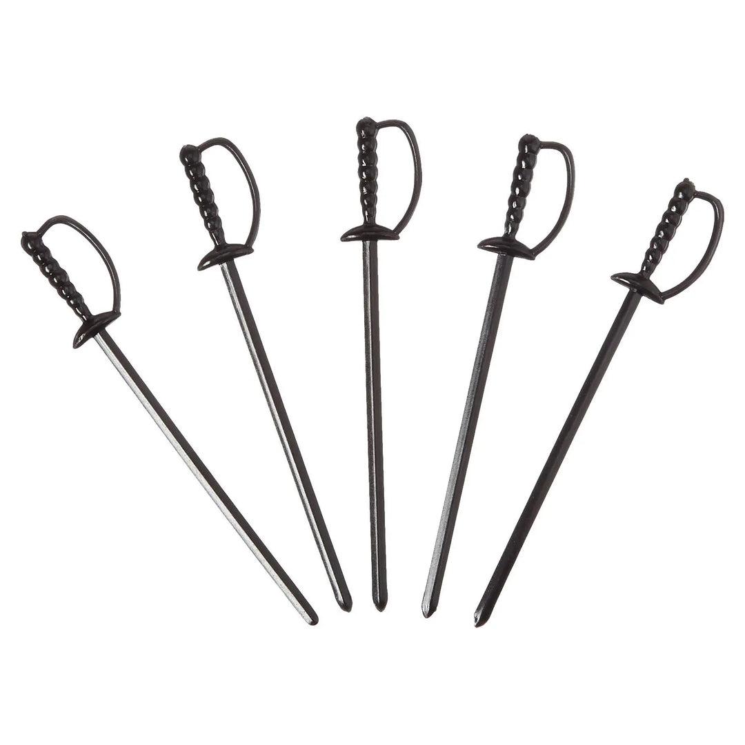 3" Black Sword Picks Tablecraft