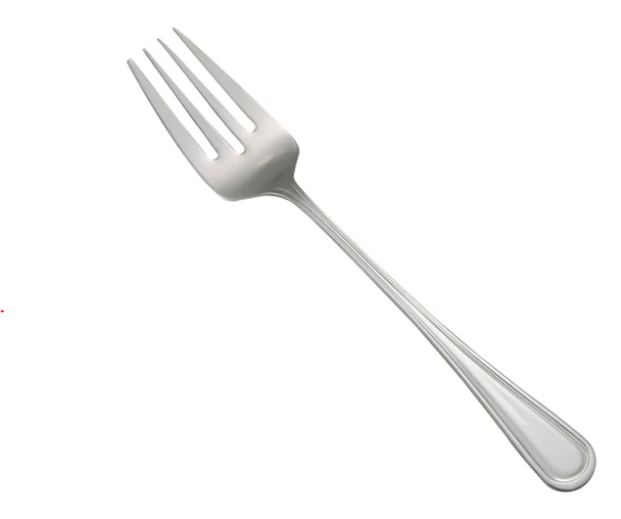 Winco 0030-25 12" Shangarila 18/8 Stainless Steel Serving Fork Winco