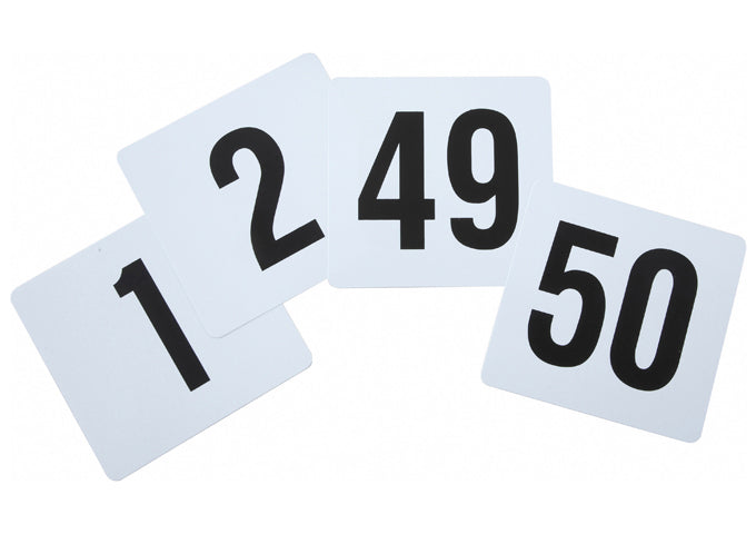 Winco TBN-50 4" Table Numbers 1-50
