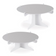 Beistle 53815-W Two White Cake Stands 12.5"