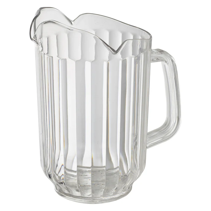 Winco WPCT-60C Clear 60 oz Triple-Spout Polycarbonate Pitcher