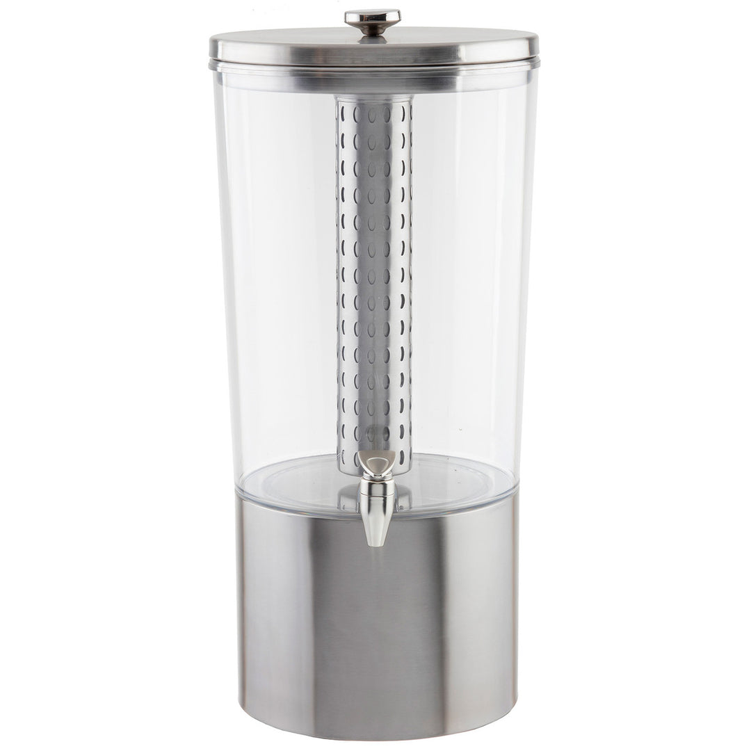 Tablecraft 10451 4.5 Gallon Brushed Stainless Steel Beverage Dispenser