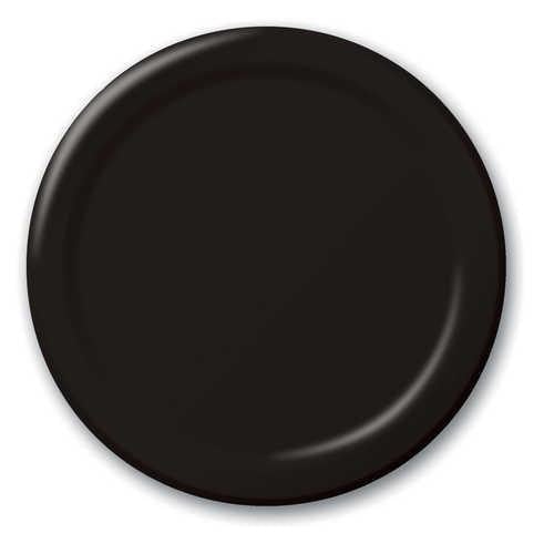 Creative Converting 7" Round Black Paper Plates