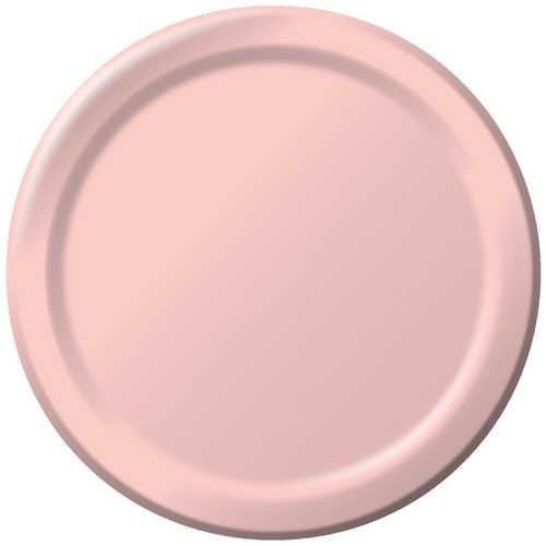 7" Round Pink Paper Plates