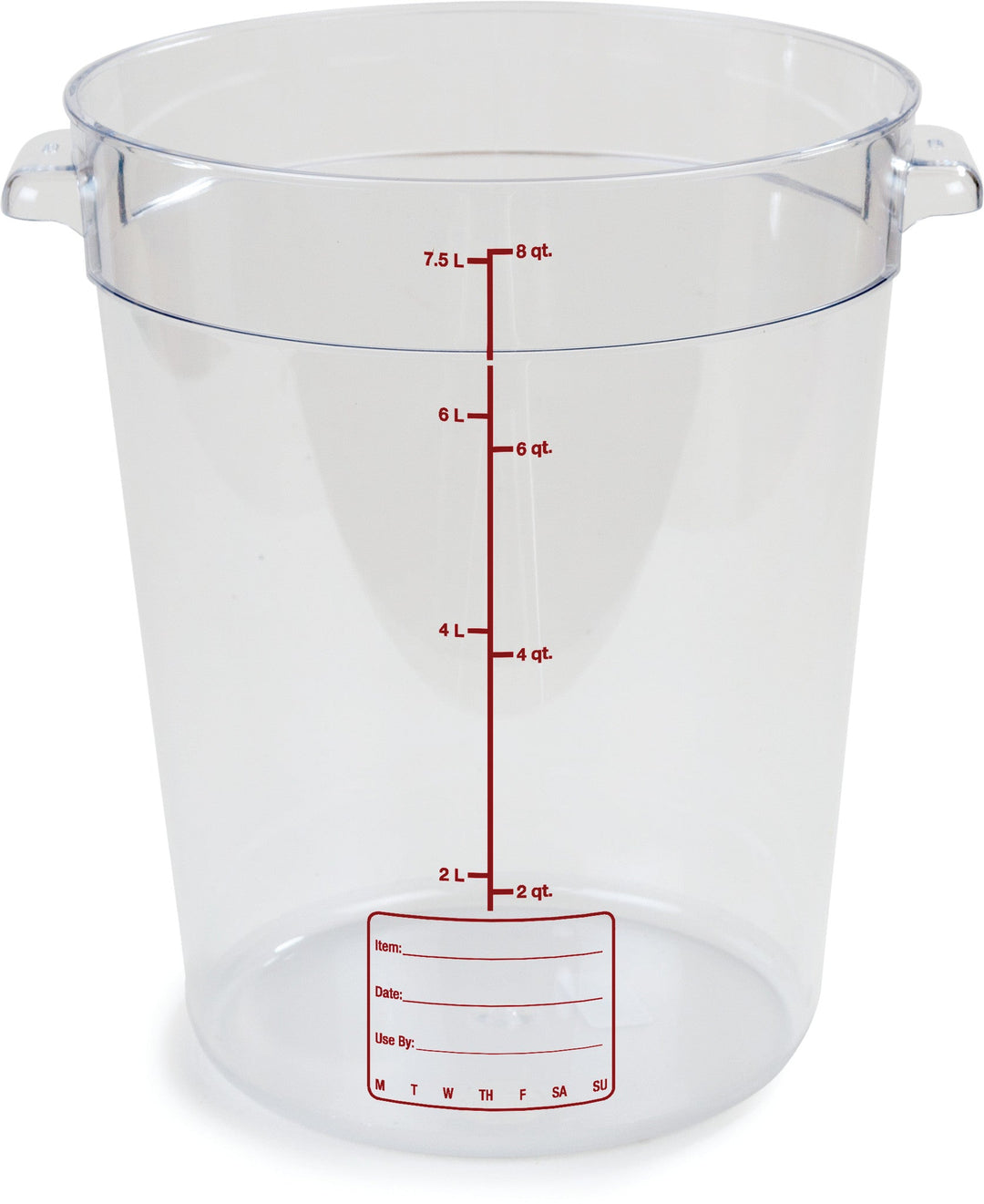 8 Qt Round Clear Container Storplus (10766-07)